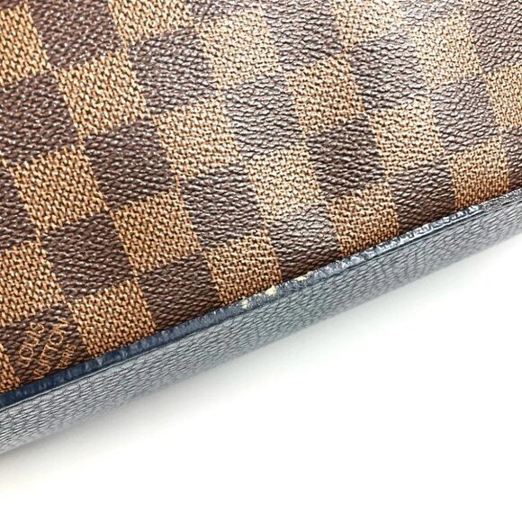 LOUIS VUITTON N41242 Damier Cabas Bag Tote Bag Large Shoulder Bag Brown/Navy - Picture 4 of 16